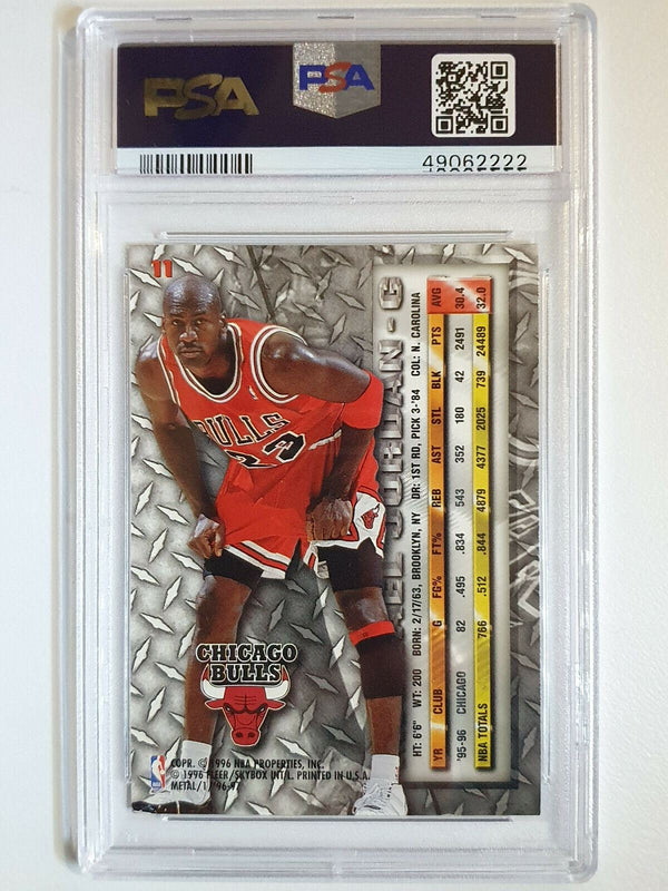 1996 Fleer Metal Michael Jordan #11 - PSA 9