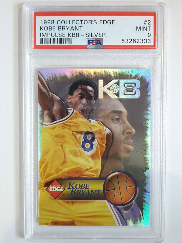 1998 Collector's Edge Kobe Bryant #2 SILVER HOLO - PSA 9 (POP 2)