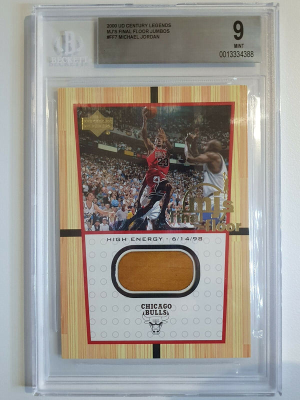 1999 Upper Deck Michael Jordan #FF7 Final Floor GAME USED - BGS 9 (POP 5)