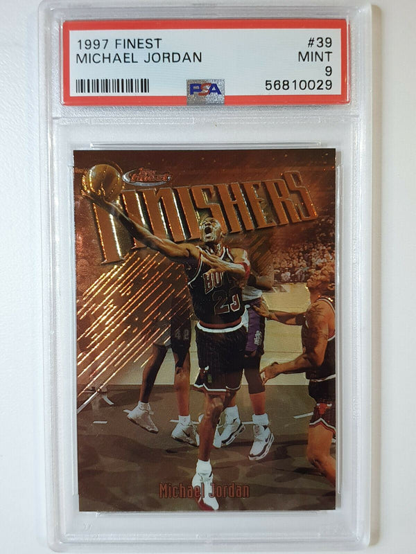 1997 Finest Michael Jordan #39 Finishers RED FOIL - PSA 9