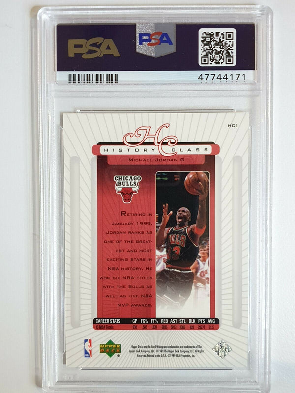 1999 Upper Deck Michael Jordan #HC1 History Class HOLO FOIL - PSA 9