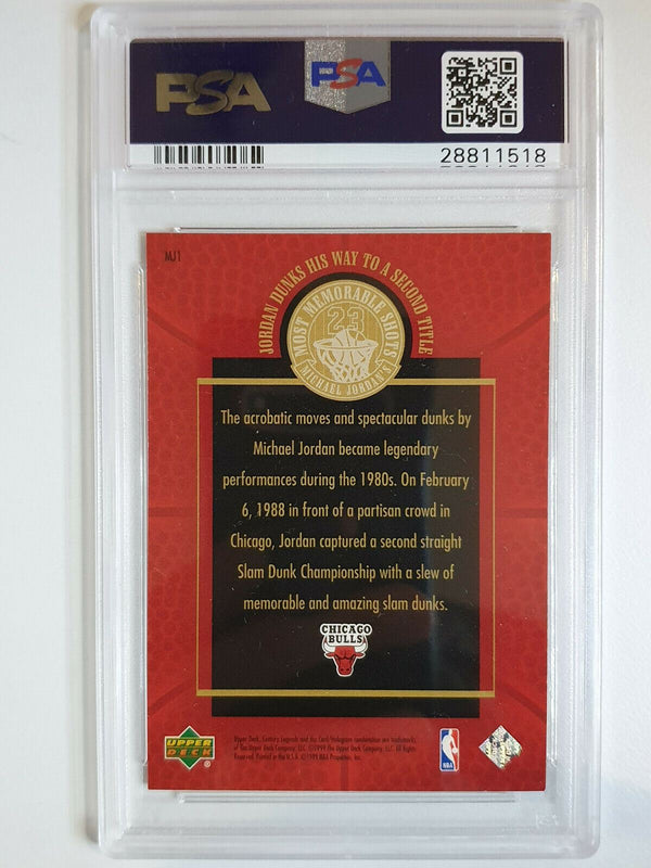 1999 Upper Deck Michael Jordan #MJ1 CENTURY LEGEND HOLO - PSA 9