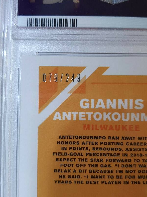 2019 Donruss Optic Giannis Antetokounmpo #81 PREMIUM BOX SET /249 - PSA 10