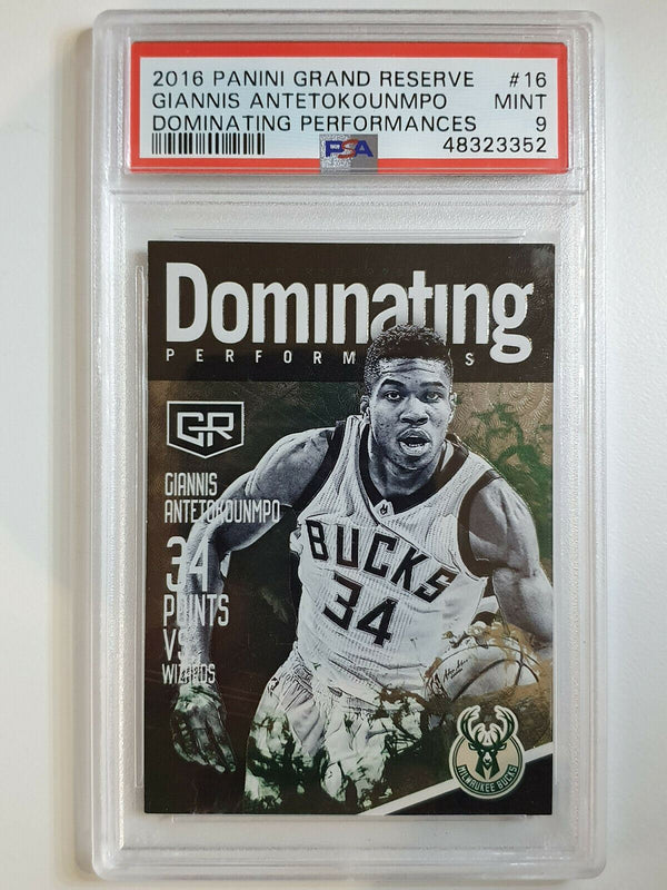 2016 Grand Reserve Giannis Antetokounmpo #16 HOLO FOIL - PSA 9 (POP 2)