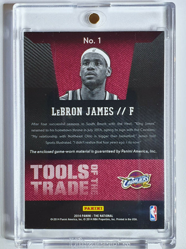 2014 Panini National Lebron James #PATCH Game Worn Jersey - Ready to Grade