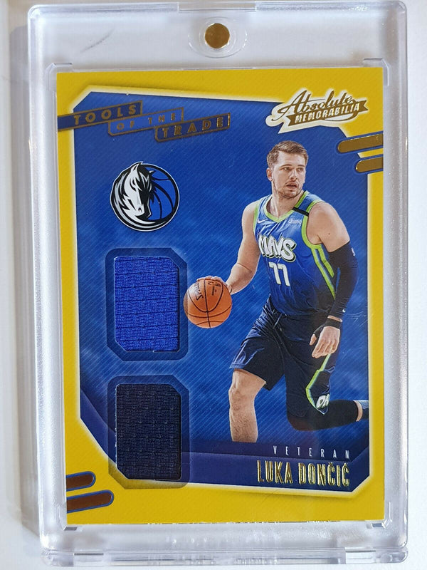 2020 Absolute Luka Doncic DUAL PATCH Game Worn Jersey - Ready for Grading