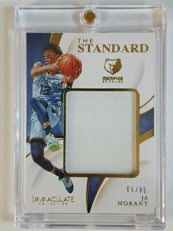 2019 Immaculate Ja Morant Rookie #PATCH Worn Jersey /99 - Ready to Grade