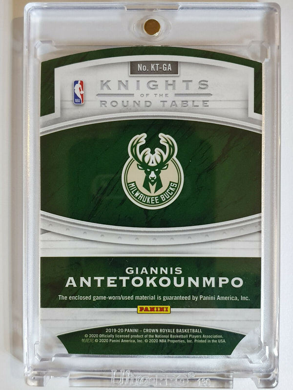 2019 Crown Royale Giannis Antetokounmpo #Patch (Game Worn Jersey) - Gem