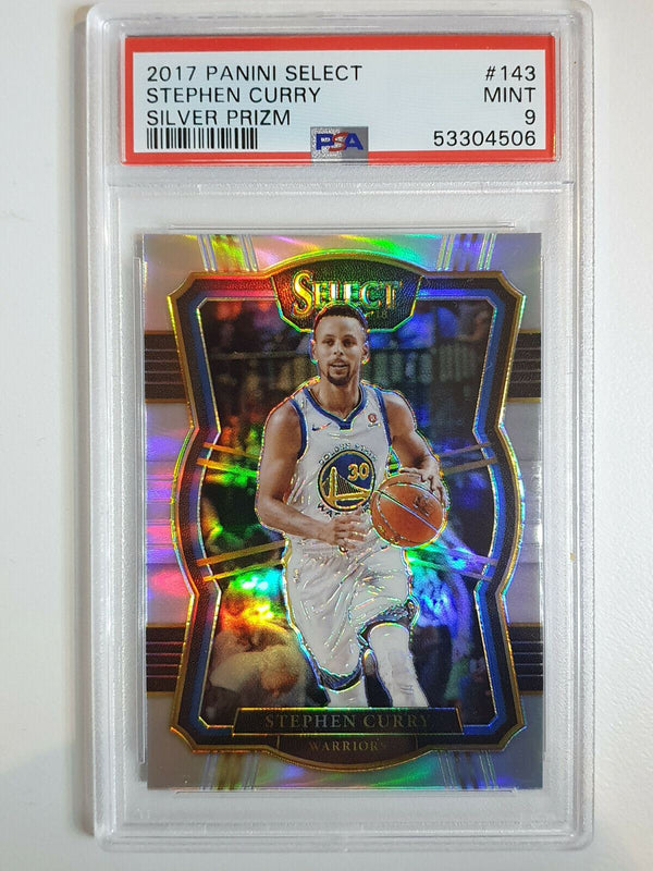 2017 Panini Select Stephen Curry #143 SILVER Prizm - PSA 9 (POP 9)