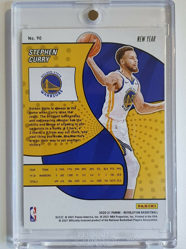 2020 Panini Revolution Stephen Curry #90 New Year Prizm - Ready to Grade