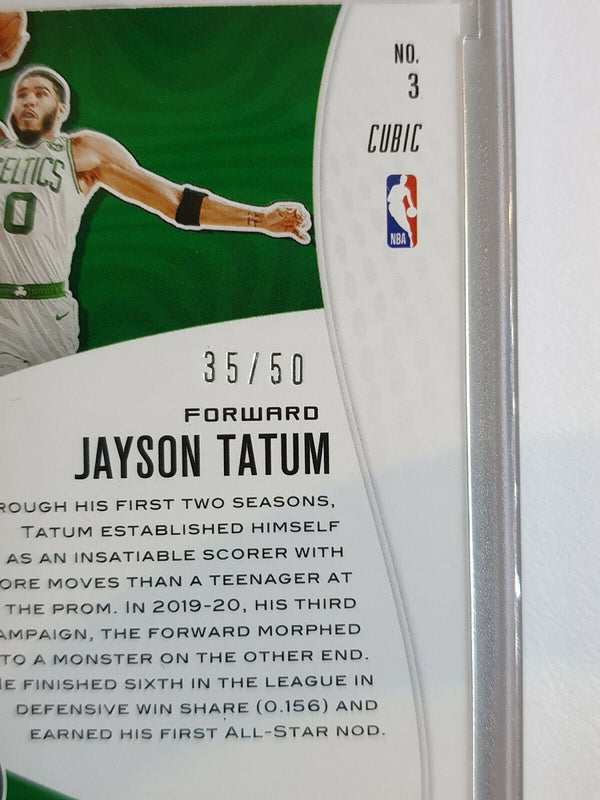 2020 Panini Revolution Jayson Tatum #3 CUBIC Prizm /50 - Ready to Grade