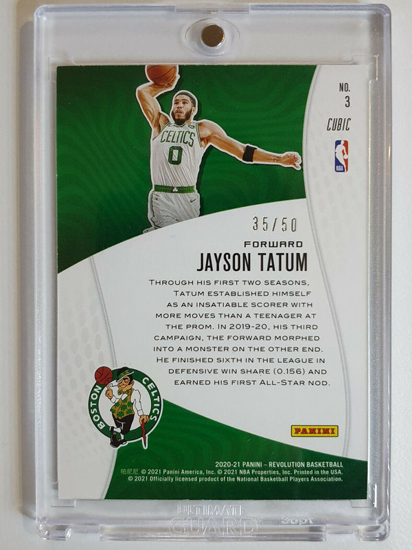 2020 Panini Revolution Jayson Tatum #3 CUBIC Prizm /50 - Ready to Grade