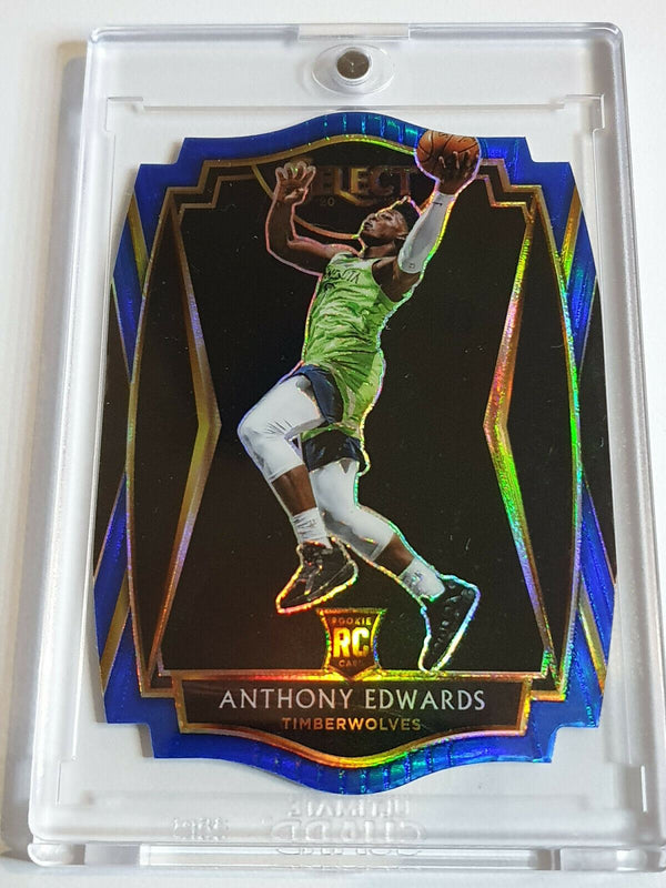 2021 Select Anthony Edwards Rookie #169 Die Cut BLUE /249 - Ready to Grade