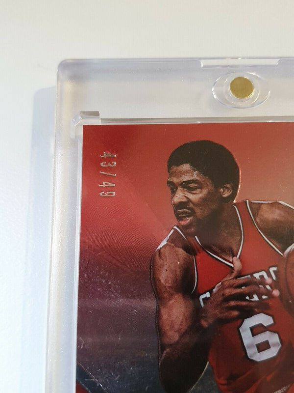 2012 Certified Julius Erving (Dr J) Game Worn Jersey RED /99 - Ready to Grade