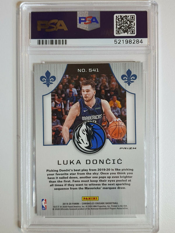 2019 Panini Chronicles Luka Doncic #541 Crusade SILVER Prizm - PSA 9 (Low POP)