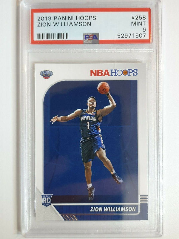 2019 Panini Hoops Zion Williamson Rookie #258 - PSA 9