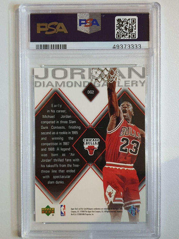 1999 UD Michael Jordan Diamond Gallery #DG2 HOLO Insert - PSA 9 (POP 14)