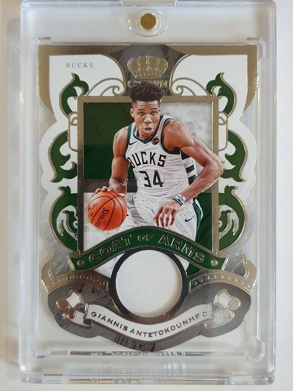 2019 Crown Royale Giannis Antetokounmpo #Patch Game Worn Jersey - Ready to Grade