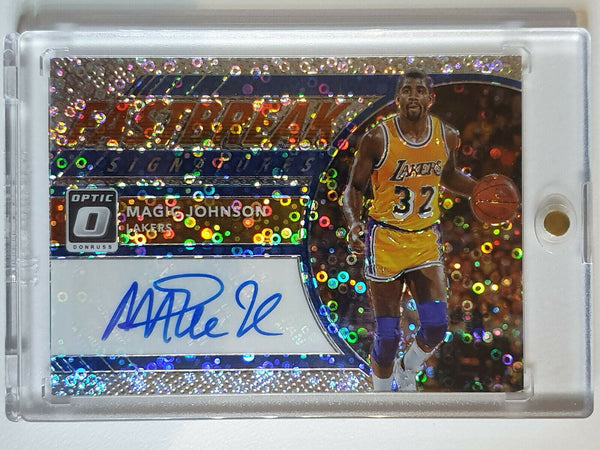 2017 Donruss Optic Magic Johnson Auto FAST BREAK Signatures - Ready to Grade