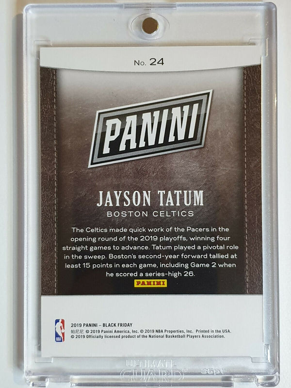 2019 Panini Black Jayson Tatum #24 FUTURE FRAMES Prizm /99 - Ready to Grade