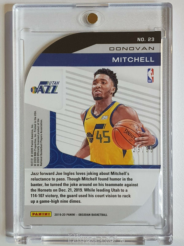 2019 Obsidian Donovan Mitchell #23 ATOMIC HOLO /99 Die-Cut - Ready to Grade