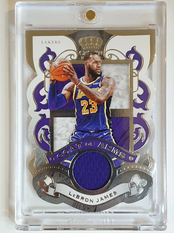 2019 Crown Royale Lebron James #Patch Game Worn Jersey - Ready to Grade