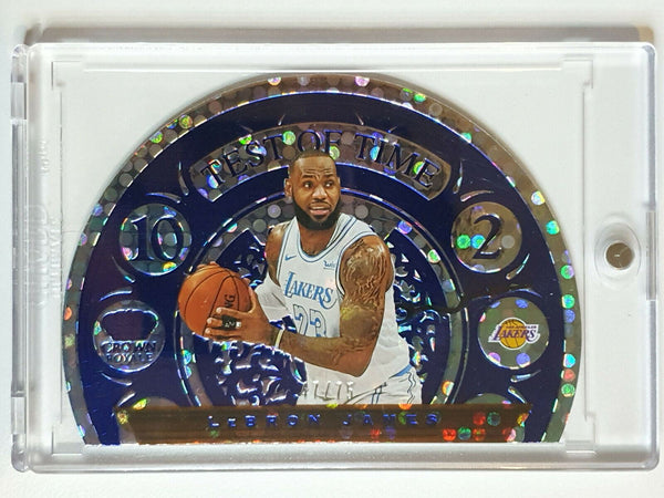 2020 Panini Crown Royale LeBron James #6 Test Of Time BLUE /75 - Ready to Grade