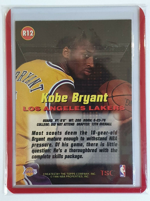 1996 Topps Stadium Club Kobe Bryant Rookie #R12 - GREAT CONDITION