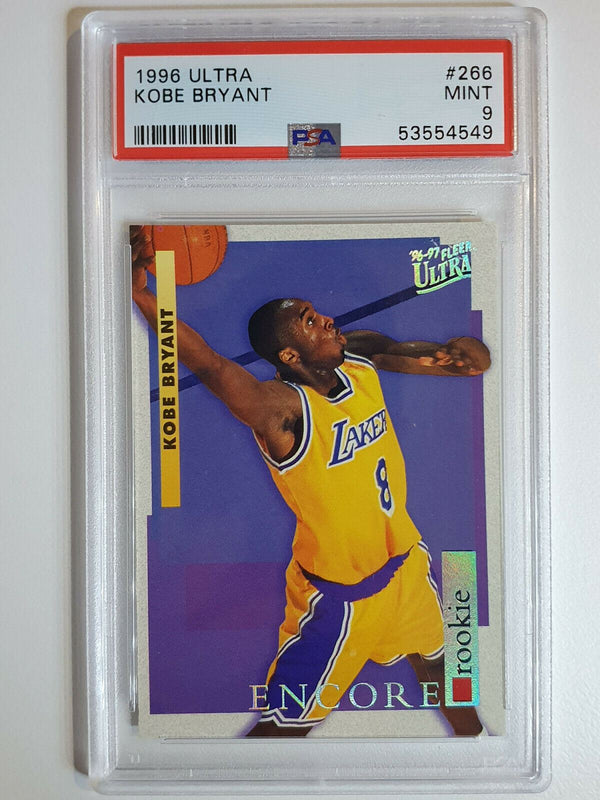 1996 Fleer Ultra Kobe Bryant Rookie #266 Encore RC - PSA 9