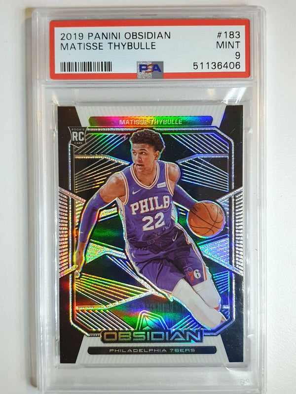 2019 Obsidian Matisse Thybulle Rookie #183 HOLO - PSA 9 (POP 2)