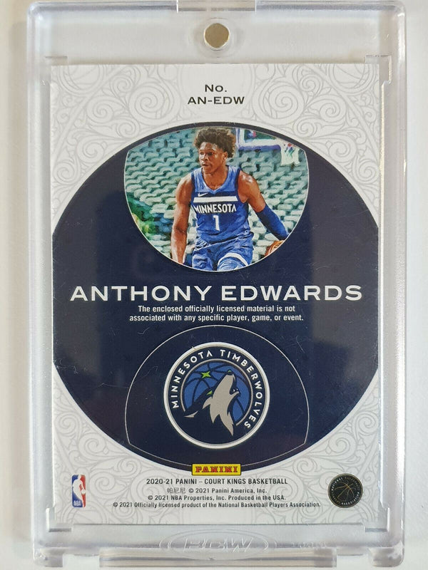 2020-21 Court Kings Anthony Edwards Rookie Patch #Jersey - Ready to Grade