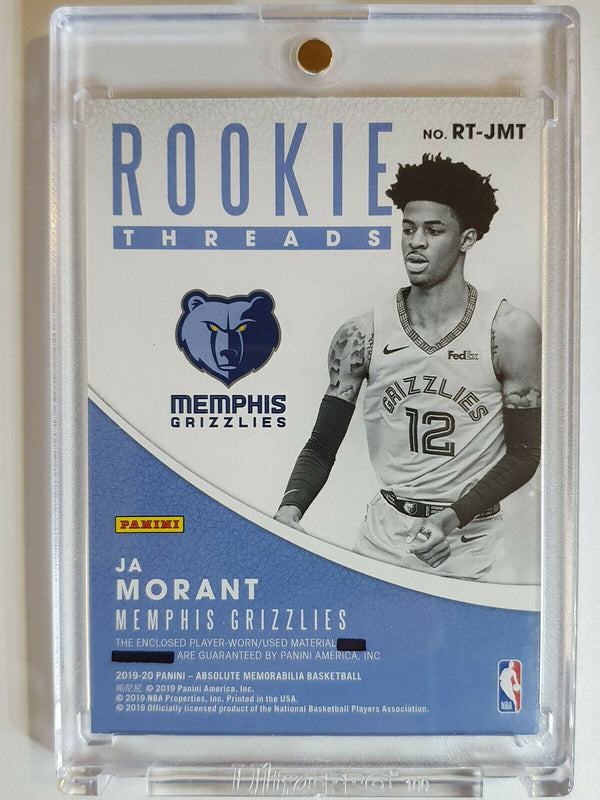 2019 Panini Absolute Ja Morant Patch #Rookie Threads (Player Worn Jersey)