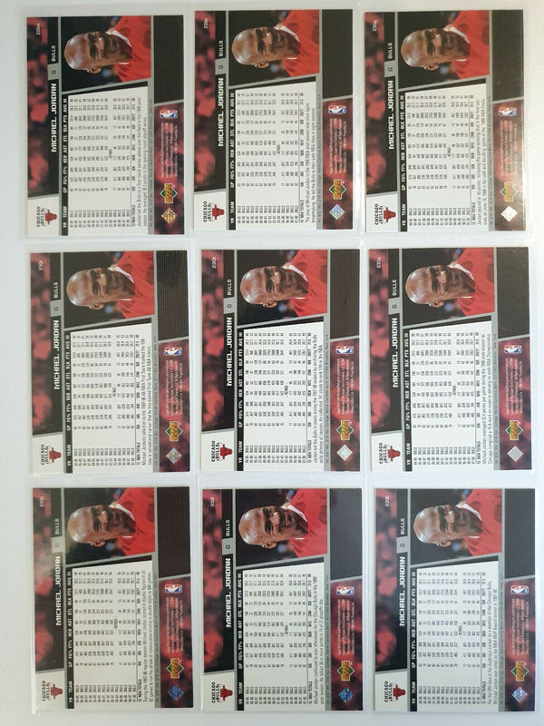 1999 Upper Deck Michael Jordan VARIATION SP LOT OF 12 - Ready to Grade