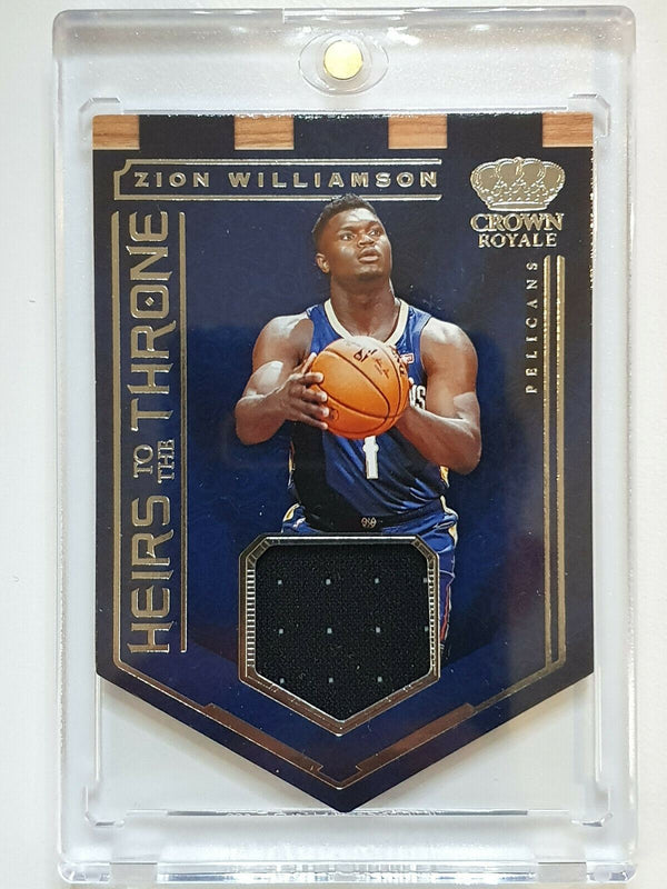 2019 Crown Royale Zion Williamson Rookie Jersey Patch - Ready to Grade