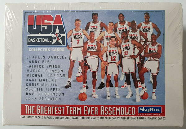 1992 Skybox USA Basketball Factory Sealed BOX (36 Packs) - Jordan & Magic