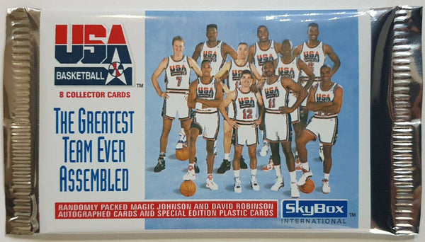 1992 Skybox USA Basketball Single Pack (Factory Sealed) - Jordan & Magic