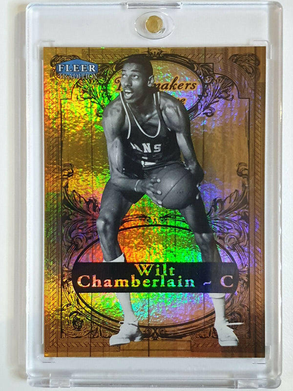 2012 Fleer Wilt Chamberlain HOLO /100 Playmakers Theatre - Ready to Grade