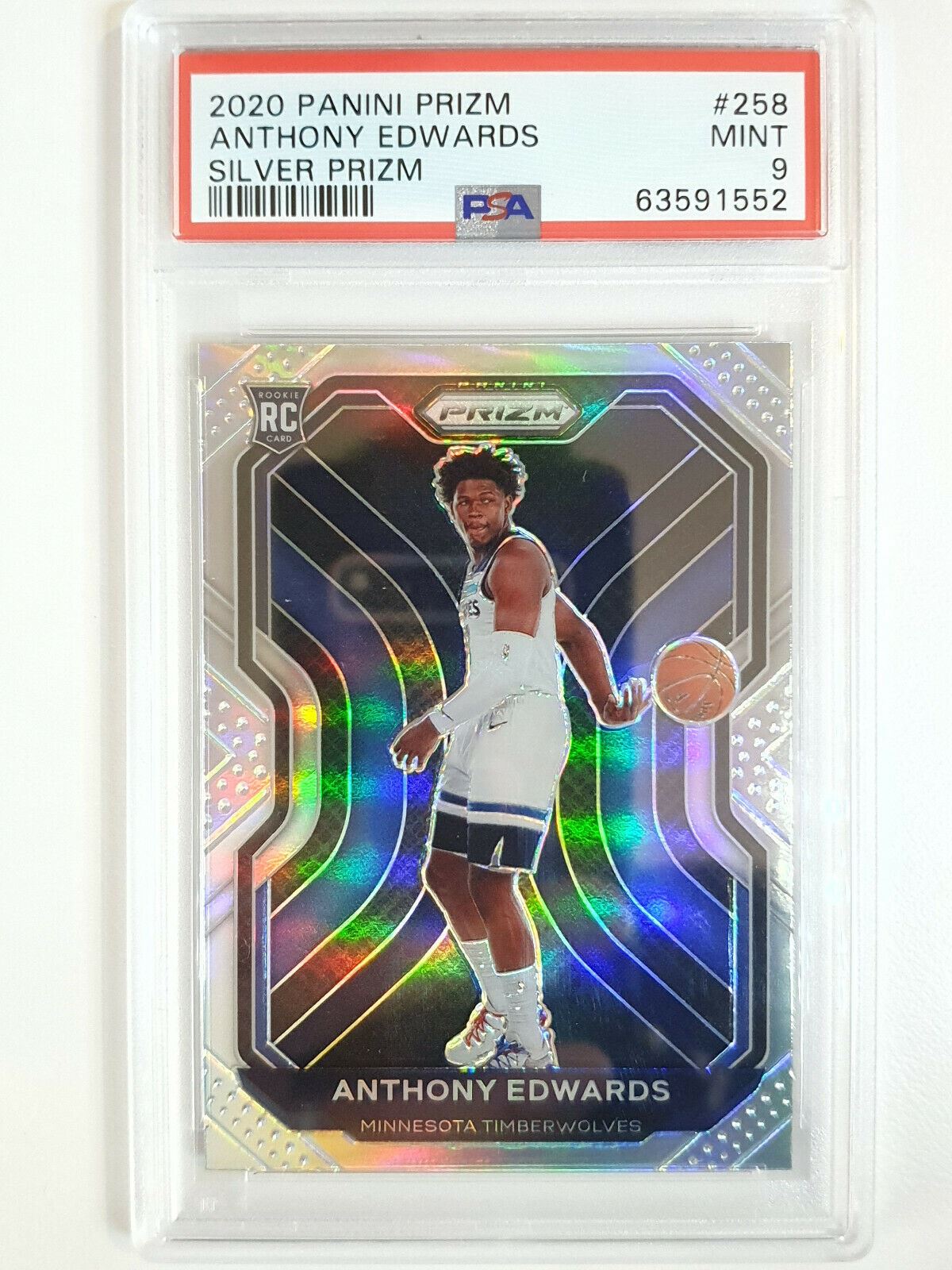 Anthony Edwards Silver prizm #258 outlet listing A