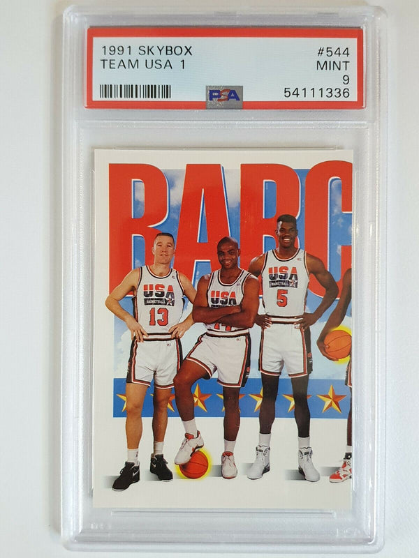 1992 Dream Team Barcelona USA 3-PC SET Jordan + Magic - ALL PSA 9 (LOW POP)