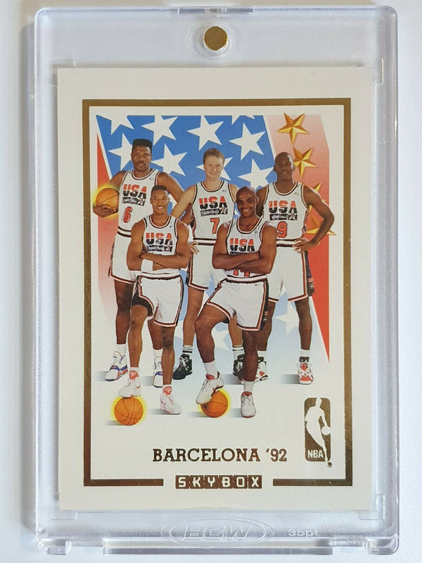 1992 Skybox Dream Team Barcelona USA Team Card - Ready to Grade