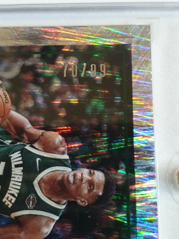 2018 Panini Giannis Antetokounmpo #29 ELECTRIC RAIN /99 - Ready to Grade