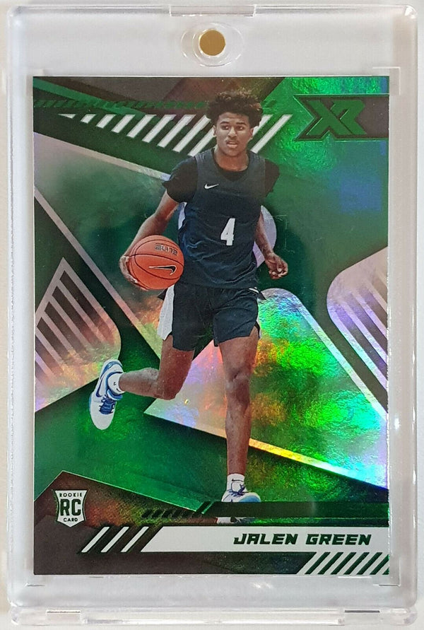 2021 Chronicles Jalen Green Rookie #164 XR GREEN HOLO RC - Ready to Grade