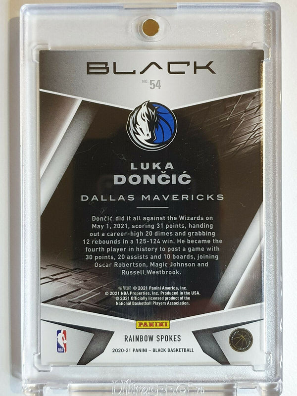 2020 Panini Black Luka Doncic #54 RAINBOW SPOKES Prizm /49 - Ready to Grade