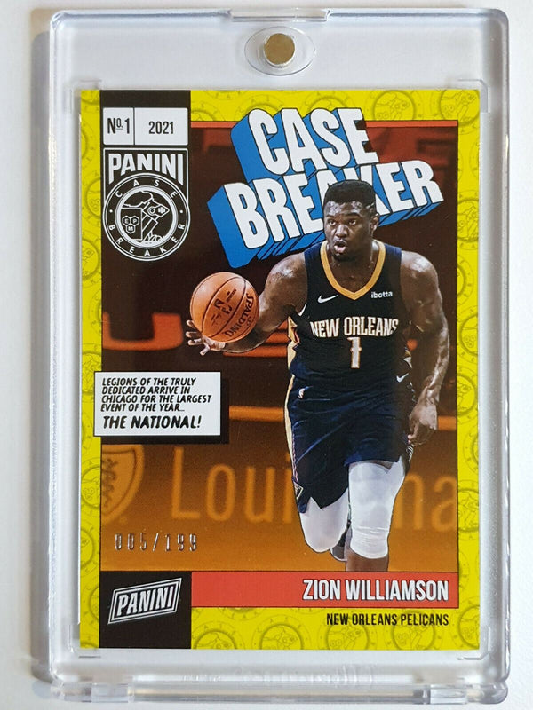 2021 The National Zion Williamson #CB13 CASE BREAKER /199 - Ready to Grade