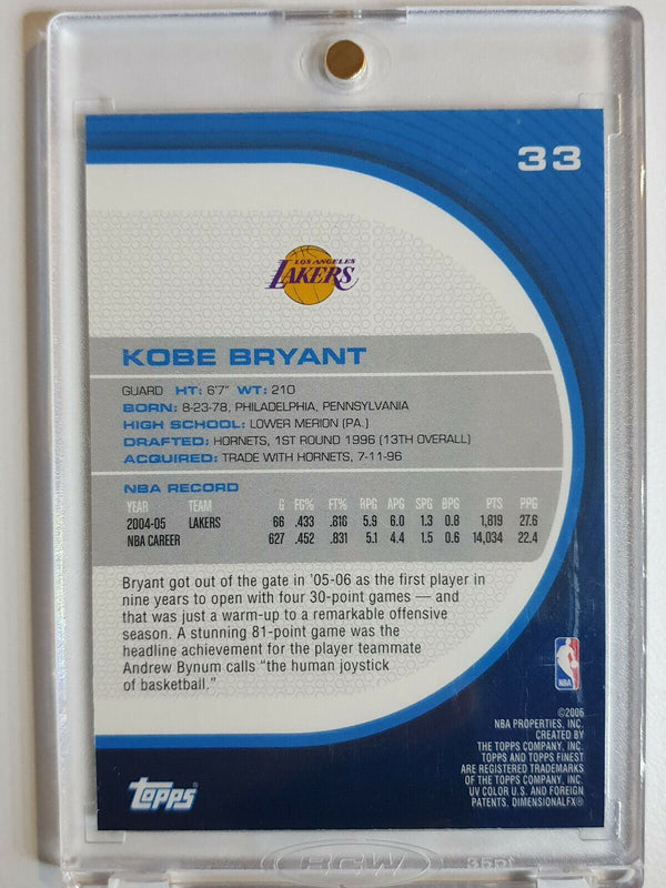 2006 Topps Finest Kobe Bryant #33 - Great Condition