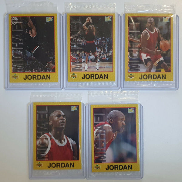 1996 UD Ball Park Michael Jordan SET (Complete 5 Cards) - Factory Sealed