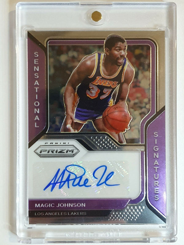 2020 Prizm Magic Johnson Auto Sensational Signatures Autograph - Ready to Grade