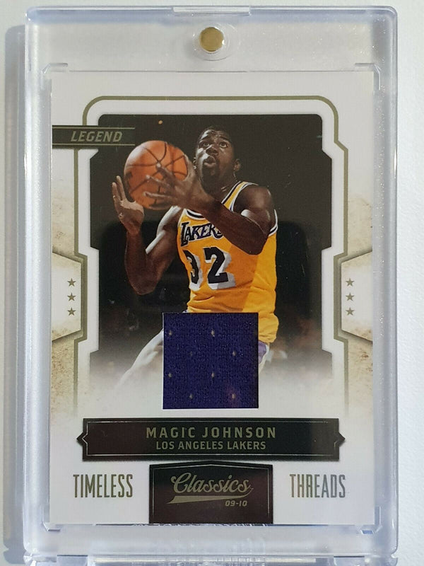 2010 Panini Magic Johnson #PATCH /99 Game Worn Jersey - Ready to Grade