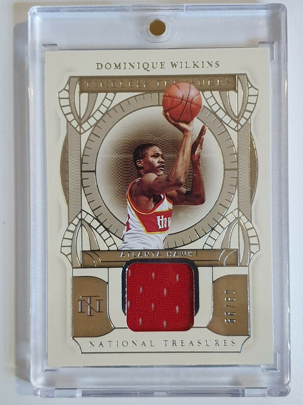 2020 National Treasures Dominique Wilkins #Patch /99 Game Worn Jersey