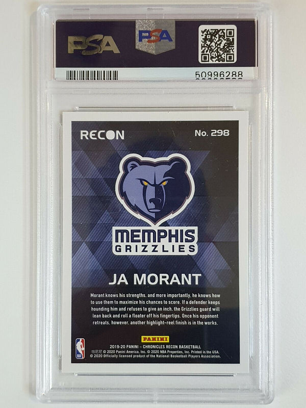 2019 Chronicles Ja Morant Rookie #298 Recon - PSA 9